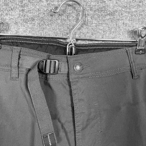 PrAna Womens Size XL Stretch Zion Slim Pant Cargo Black Buckle Closure Pockets - Picture 2 of 12